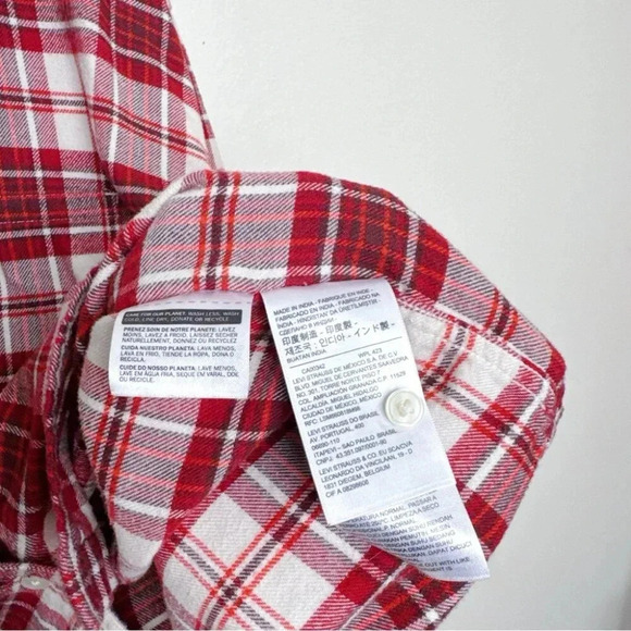 Levi’s Womens 2X  Maple Utility Shirt Boxy Length Flannel - Picture 12 of 16